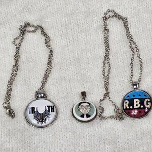 Necklaces & Pendant RBG Ruth Bader Ginsburg Jewelry Lot